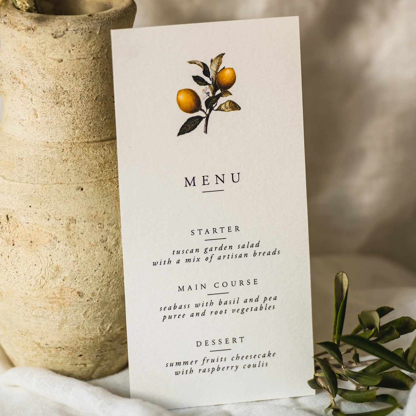 Lemon Menu