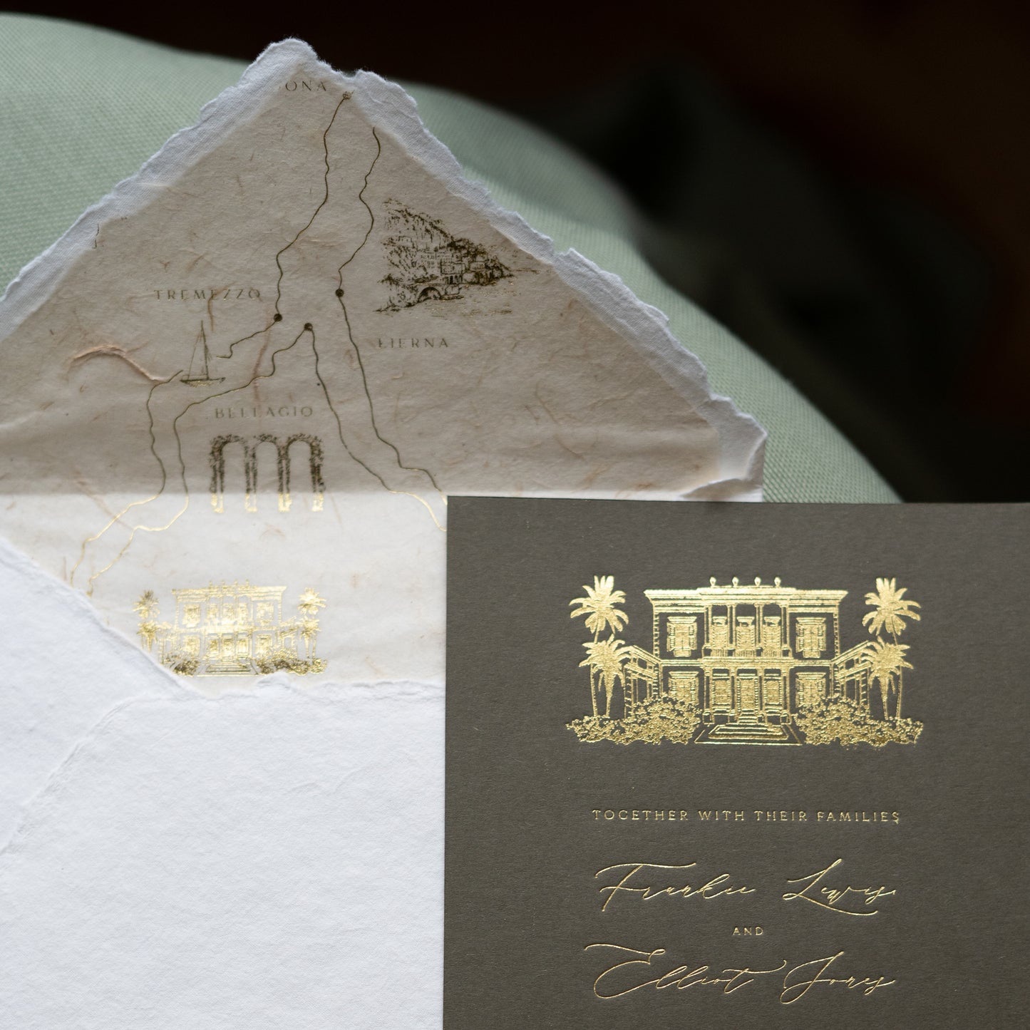 Lake Como Wedding Invitation