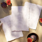 Personalised Floral Letterpress Menus