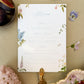 Wedding menu cards with floral design