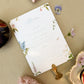 Wedding menu cards with floral design