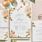 floral wedding invite