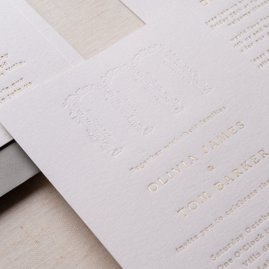 Wedding Venue Luxe Invitation