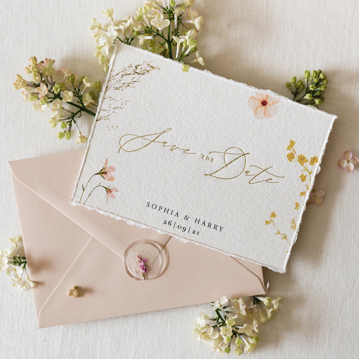 Floral Save the Dates